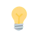 Light bulb cartoon animated emoji