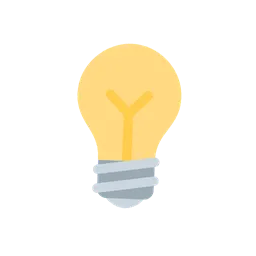 Light bulb animated emoji