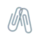 Linked paperclips cartoon animated emoji
