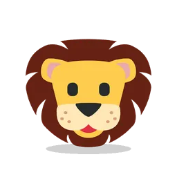 Lion animated emoji