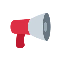 Loudspeaker animated emoji