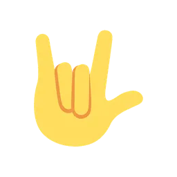 Love-you gesture animated emoji
