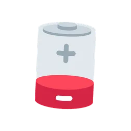 Low battery animated emoji
