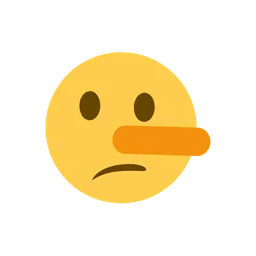 Lying face animated emoji
