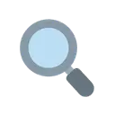Magnifying glass tilted left cartoon animated emoji