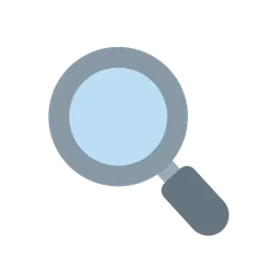 Magnifying glass tilted left animated emoji