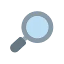 Magnifying glass tilted right cartoon animated emoji