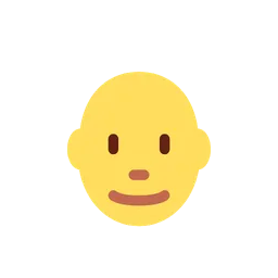 Man: bald animated emoji