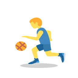 Man bouncing ball animated emoji