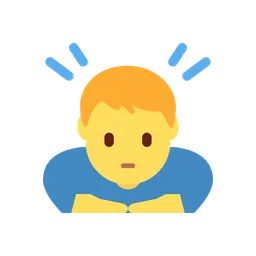 Man bowing animated emoji