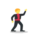 Man dancing cartoon animated emoji