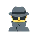 Man detective cartoon animated emoji