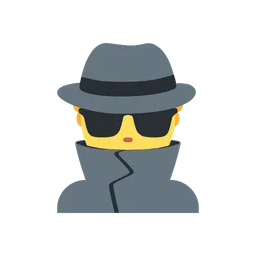 Man detective animated emoji