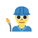 Man factory worker cartoon animated emoji