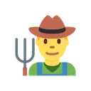 Man farmer cartoon animated emoji