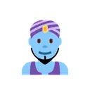 Man genie cartoon animated emoji