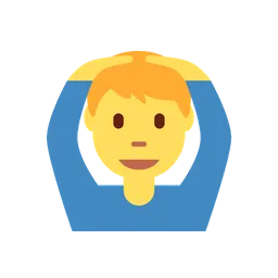 Man gesturing OK animated emoji