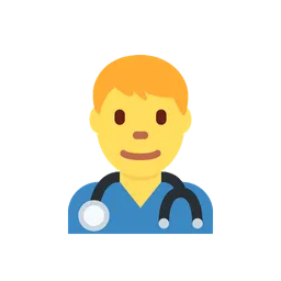 Man health worker animated emoji