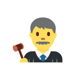 Man judge animated emoji