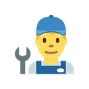 Man mechanic cartoon animated emoji