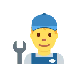 Man mechanic animated emoji