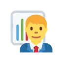 Man office worker cartoon animated emoji