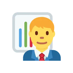 Man office worker animated emoji