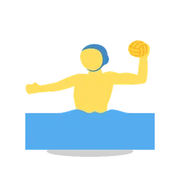 Man playing water polo animated emoji