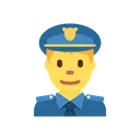 Man police officer cartoon animated emoji