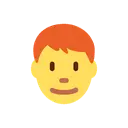 Man: red hair cartoon animated emoji