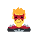 Man supervillain cartoon animated emoji