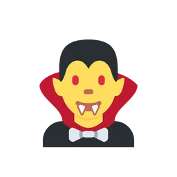 Man vampire animated emoji