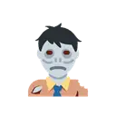 Man zombie cartoon animated emoji