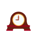 Mantelpiece clock cartoon animated emoji