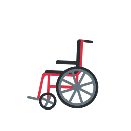 Manual wheelchair animated emoji