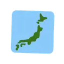 Map of Japan cartoon animated emoji