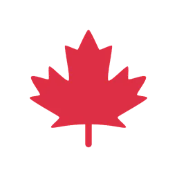 Maple leaf animated emoji