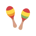 Maracas cartoon animated emoji