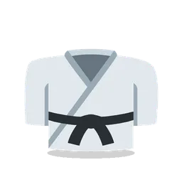 Martial arts uniform animated emoji