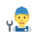 Mechanic cartoon animated emoji
