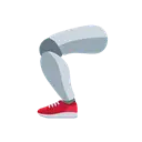 Mechanical leg cartoon animated emoji