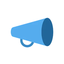 Megaphone animated emoji