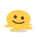 Melting face cartoon animated emoji