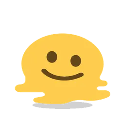 Melting face animated emoji