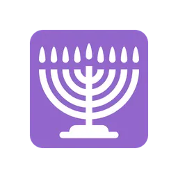 Menorah animated emoji
