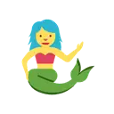 Mermaid cartoon animated emoji
