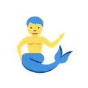 Merman cartoon animated emoji