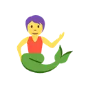 Merperson cartoon animated emoji