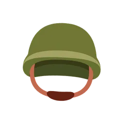 Military helmet animated emoji