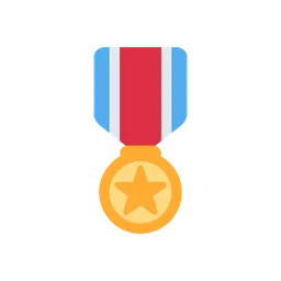 Military medal animated emoji